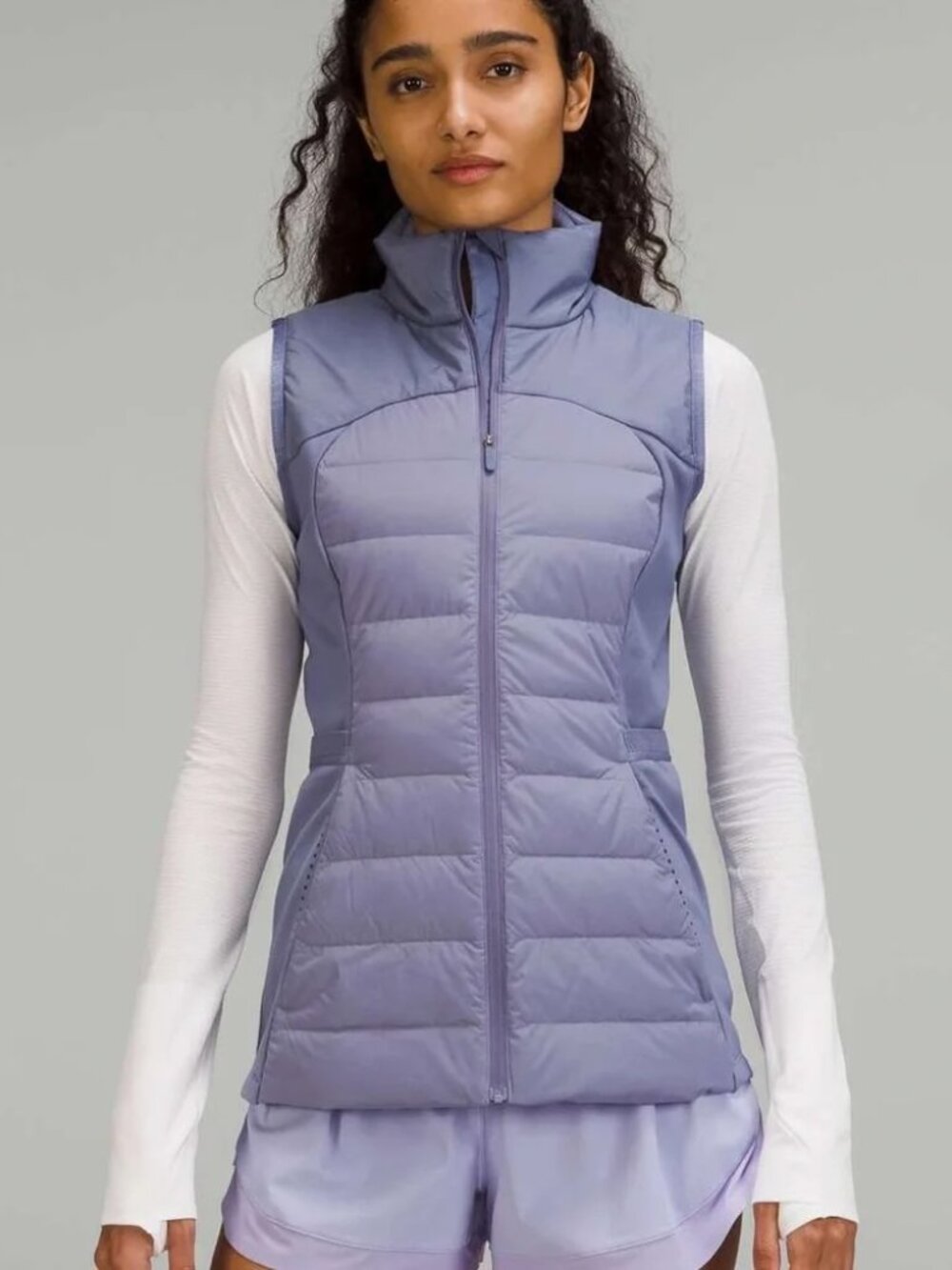 Lululemon Down For It All - Women's Goose Down Vest - Periwinkle - Size 2
